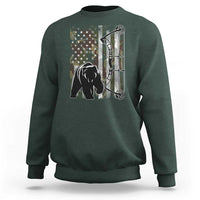 Bear Bowhunting Bow Archery Vintage Camo American Flag Sweatshirt - Wonder Print Shop