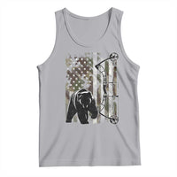 Bear Bowhunting Bow Archery Vintage Camo American Flag Tank Top - Wonder Print Shop