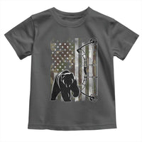 Bear Bowhunting Bow Archery Vintage Camo American Flag Toddler T Shirt - Wonder Print Shop