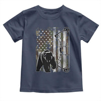 Bear Bowhunting Bow Archery Vintage Camo American Flag Toddler T Shirt - Wonder Print Shop