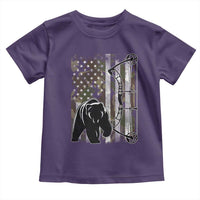 Bear Bowhunting Bow Archery Vintage Camo American Flag Toddler T Shirt - Wonder Print Shop