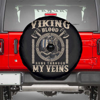 Viking Blood Runs Through My Veins Spare Tire Cover Norse Mythology Drakkar Longship - Wonder Print Shop