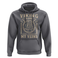 Viking Blood Runs Through My Veins Hoodie Norse Mythology Drakkar Longship - Wonder Print Shop