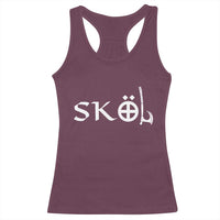 Skol Viking Heritage Axe Nordic Scandinavian Warrior Racerback Tank Top - Wonder Print Shop