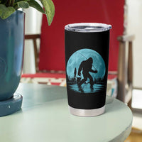 Funny Bigfoot Fishing Night Stroll Full Moon Tumbler Cup - Wonder Print Shop