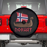 Boat Norwegian Flag Norway Viking Ship Norway Spare Tire Cover
