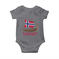 Boat Norwegian Flag Norway Viking Ship Norway Baby Onesie