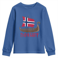 Boat Norwegian Flag Norway Viking Ship Norway Youth Sweatshirt