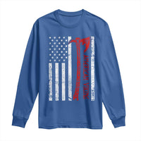 American Viking Long Sleeve Shirt Norse Mythology Axe USA Flag - Wonder Print Shop