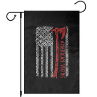 American Viking Garden Flag Norse Mythology Axe Celtic Knot USA Flag - Wonder Print Shop