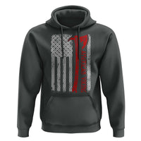 American Viking Hoodie Norse Mythology Axe Celtic Knot USA Flag - Wonder Print Shop