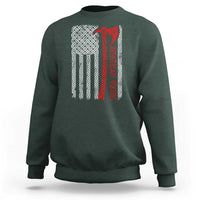 American Viking Sweatshirt Norse Mythology Axe Celtic Knot USA Flag - Wonder Print Shop