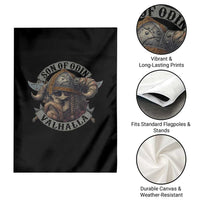 Son Of Odin Valhalla Garden Flag Nordic Norse Viking Warrior Skull - Wonder Print Shop