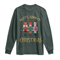 Funny Xmas Nutcracker Long Sleeve Shirt Nuts About Christmas Snowflake