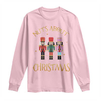 Funny Xmas Nutcracker Long Sleeve Shirt Nuts About Christmas Snowflake