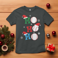 Funny Christmas Baseball T Shirt Triple Ho Sport Santa Hat - Wonder Print Shop