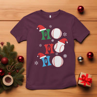 Funny Christmas Baseball T Shirt Triple Ho Sport Santa Hat - Wonder Print Shop