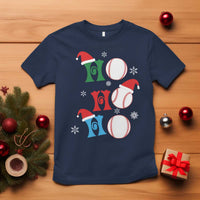Funny Christmas Baseball T Shirt Triple Ho Sport Santa Hat - Wonder Print Shop