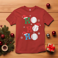Funny Christmas Baseball T Shirt Triple Ho Sport Santa Hat - Wonder Print Shop