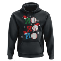 Funny Christmas Baseball Hoodie Triple Ho Sport Santa Hat