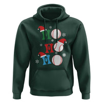 Funny Christmas Baseball Hoodie Triple Ho Sport Santa Hat