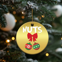 Funny Xmas Couple Christmas Ornament Chest Nuts Baubles - Wonder Print Shop