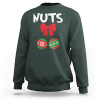 Funny Christmas Couple Sweatshirt Chest Nuts Baubles - Wonder Print Shop
