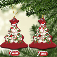 Funny Xmas Baseball Christmas Ornament Santa Sports Balls Snow Xmas Tree - Wonder Print Shop