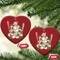 Funny Xmas Baseball Christmas Ornament Santa Sports Balls Snow Xmas Tree - Wonder Print Shop