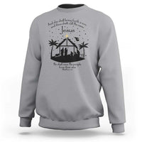 Christian Christmas Sweatshirt And She Shall Bring Forth A Son And Thou Shalt Call His Name Jesus - Wonder Print Shop