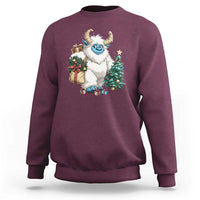 Funny Yule Yeti Sweatshirt Christmas Mythical Creature Winter Solstice - Wonder Print Shop