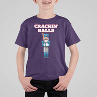 Funny Nutcracker Baseball T Shirt For Kid Crackin' Balls Baseball Players - Wonder Print Shop