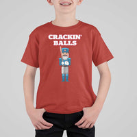 Funny Nutcracker Baseball T Shirt For Kid Crackin' Balls Baseball Players - Wonder Print Shop