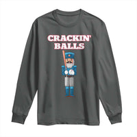 Funny Nutcracker Baseball Long Sleeve Shirt Crackin' Balls Baseball Players