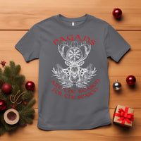 Pagans Are The Reason For The Season T Shirt Yule Pagan Christmas Vegvisir Symbol - Wonder Print Shop