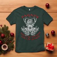 Pagans Are The Reason For The Season T Shirt Yule Pagan Christmas Vegvisir Symbol - Wonder Print Shop