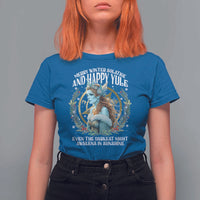 Yule T Shirt For Women Merry Winter Solstice And Happy Yule Marzanna Xmas - Wonder Print Shop