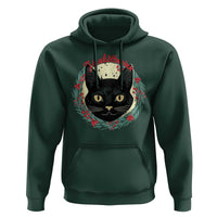 Funny Yule Cat Hoodie Jólakötturinn Yule Christmas Black Cat