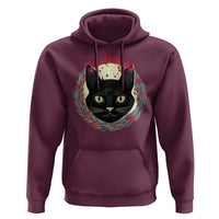 Funny Yule Cat Hoodie Jólakötturinn Yule Christmas Black Cat
