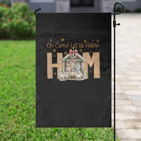 Oh Come Let Us Adore Him Garden Flag Christian Christmas Nativity Scene - Wonder Print Shop