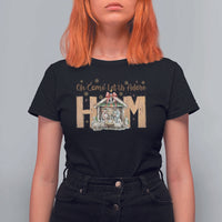 Oh Come Let Us Adore Him T Shirt For Women Christian Christmas Nativity Scene - Wonder Print Shop
