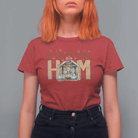 Oh Come Let Us Adore Him T Shirt For Women Christian Christmas Nativity Scene - Wonder Print Shop