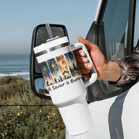 Christian Christmas Tumbler With Handle A Savior Is Born Jesus Nativity Scene - Wonder Print Shop