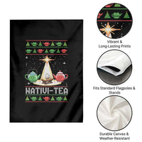 Funny Christmas Tea Lover Garden Flag Nativi Tea Nativity Scene Christian Xmas - Wonder Print Shop