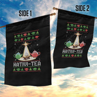 Funny Christmas Tea Lover Garden Flag Nativi Tea Nativity Scene Christian Xmas - Wonder Print Shop