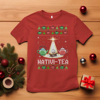 Funny Christmas Tea Lover T Shirt Nativi Tea Nativity Scene Christian Xmas - Wonder Print Shop