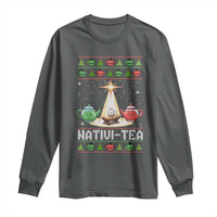 Funny Christmas Tea Lover Long Sleeve Shirt Nativi Tea Nativity Scene Christian Xmas - Wonder Print Shop