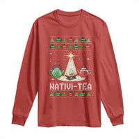 Funny Christmas Tea Lover Long Sleeve Shirt Nativi Tea Nativity Scene Christian Xmas - Wonder Print Shop