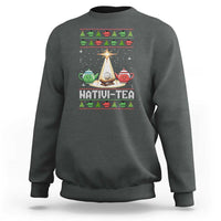 Funny Christmas Tea Lover Sweatshirt Nativi Tea Nativity Scene Christian Xmas - Wonder Print Shop