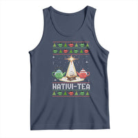 Funny Christmas Tea Lover Tank Top Nativi Tea Nativity Scene Christian Xmas - Wonder Print Shop
